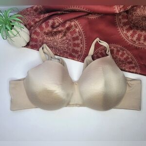 Cacique Bra Back Smoother Lightly Lined Balconette Beige Size 48C